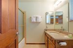 Mammoth Condo Rental Snowflower 37 - Master Bedroom has a Flat Screen TV, Adjoinging Bathroom and Walk-in Closet